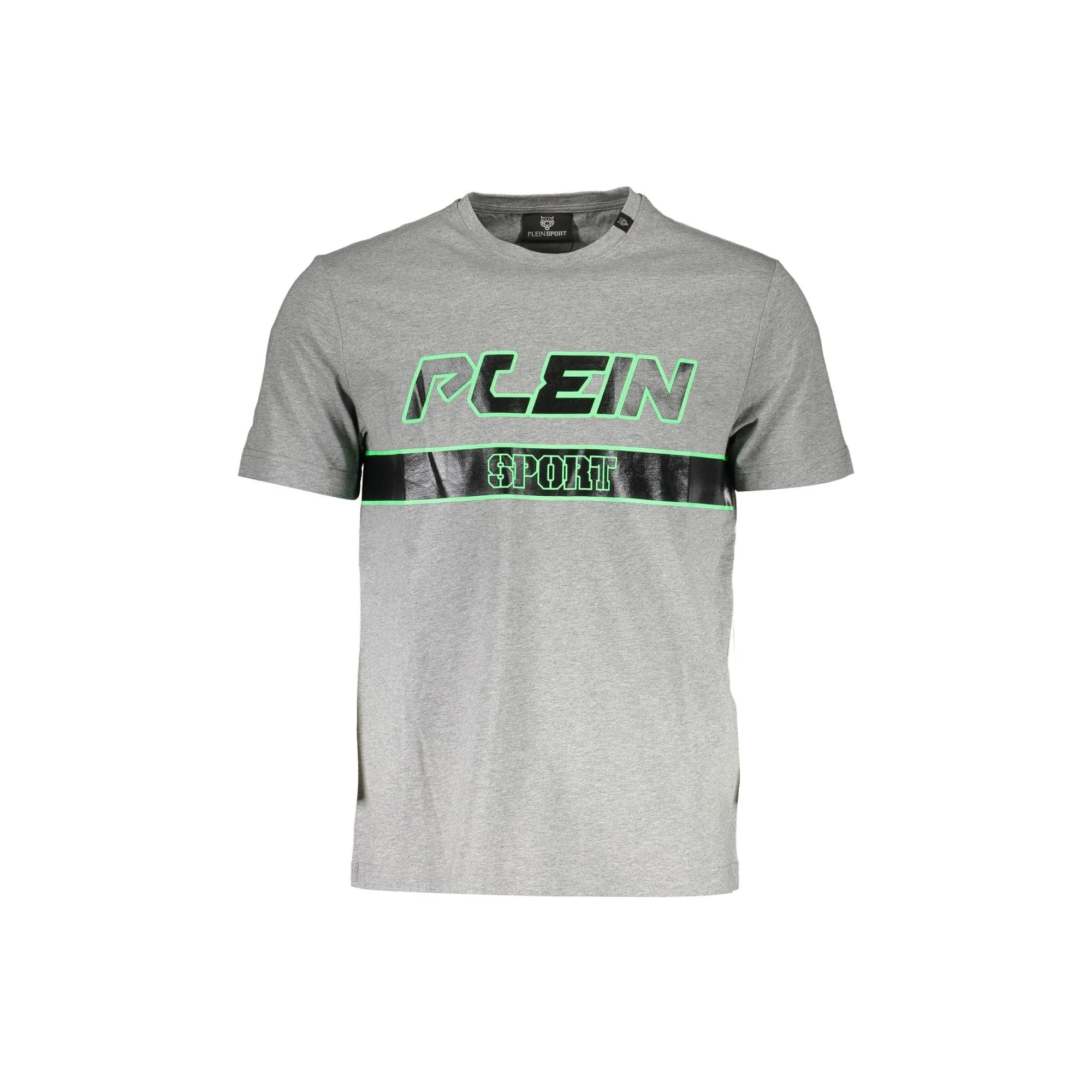 PLEIN SPORT T-SHIRT MANICHE CORTE UOMO GRIGIO