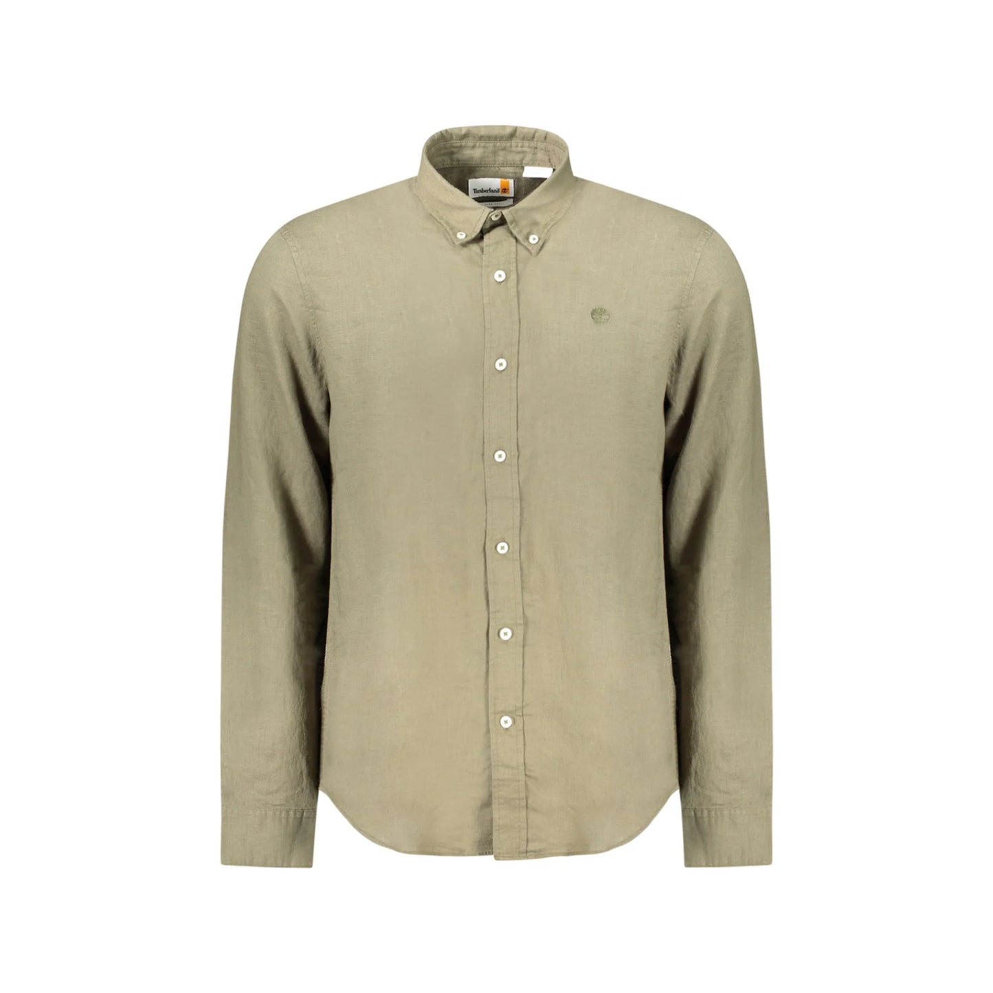 Timberland Camicia Maniche Lunghe Uomo Verde Ricamo Camicie - foto prodotto
