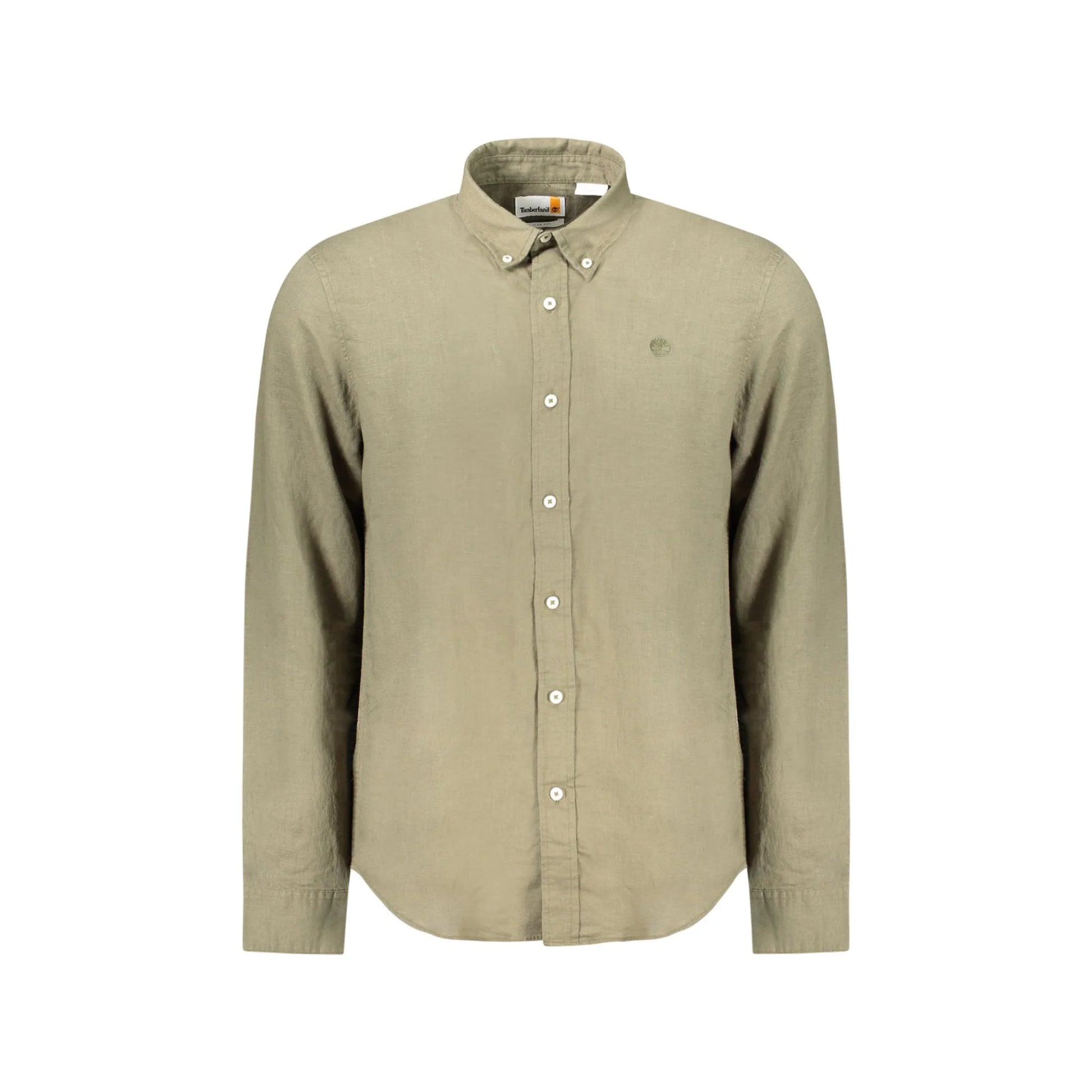 Timberland Camicia Maniche Lunghe Uomo Verde Ricamo Camicie - foto prodotto