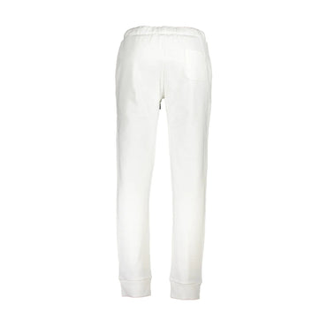 La Martina Pantaloni Uomo Bianco Stampa Logo - vista 2