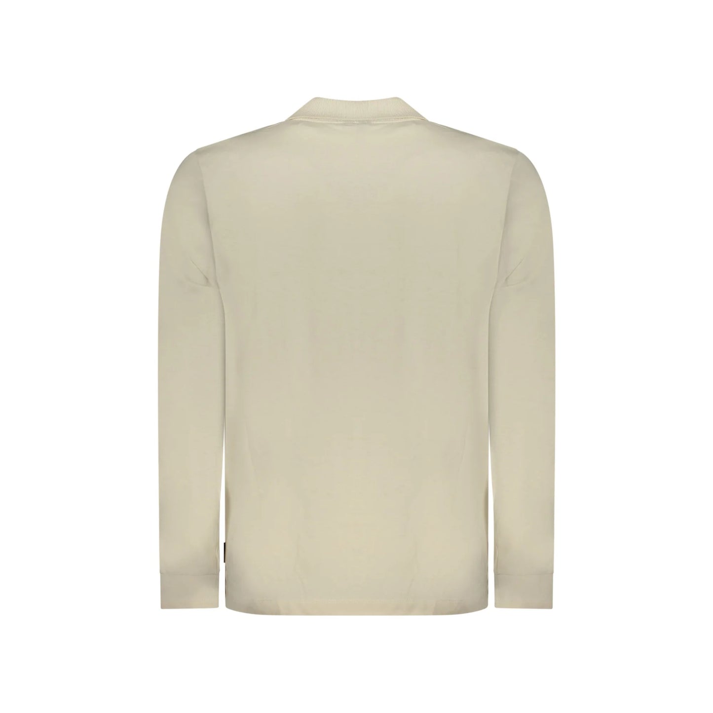 U.S. Grand Polo Uomo Beige Maniche Lunghe Cotone Ricamo Logo - vista 2