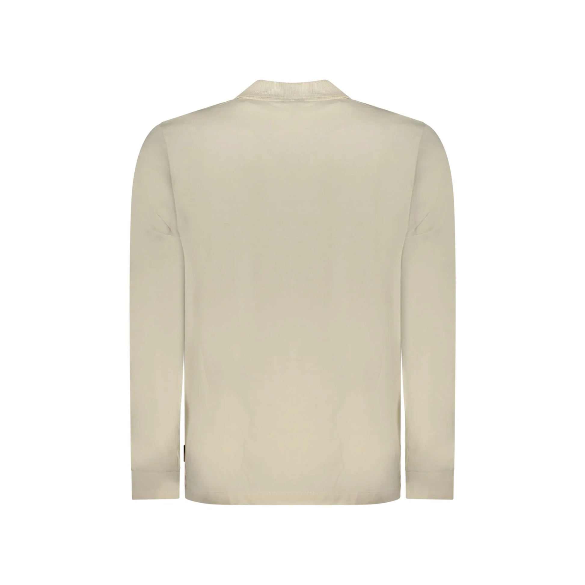U.S. Grand Polo Uomo Beige Maniche Lunghe Cotone Ricamo Logo - vista 2