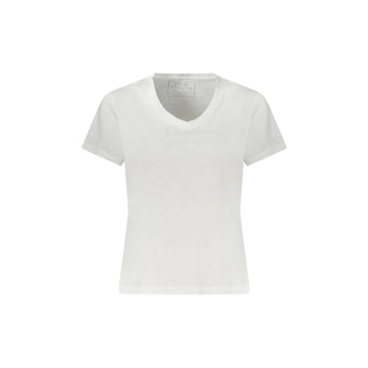 Guess Jeans T-Shirt Maniche Corte Donna Bianca Ricamo Bianco - foto prodotto