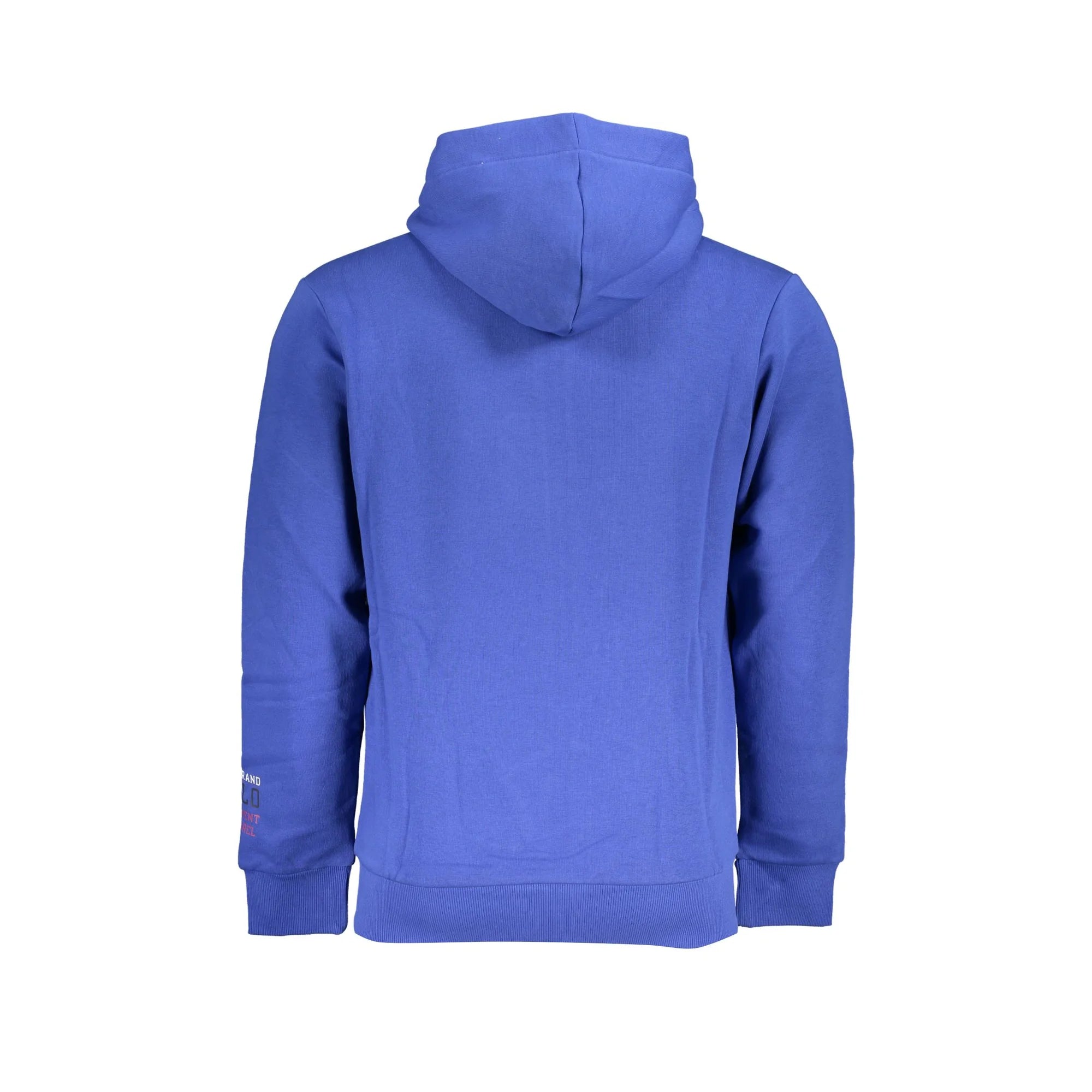 U.S. GRAND POLO FELPA CON ZIP UOMO BLU