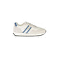 TOMMY HILFIGER Scarpe Sneakers Uomo Bianche con Dettagli Blu Bianco - foto prodotto