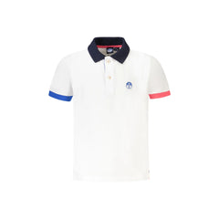 North Sails Short Sleeve Polo Boy White Logo