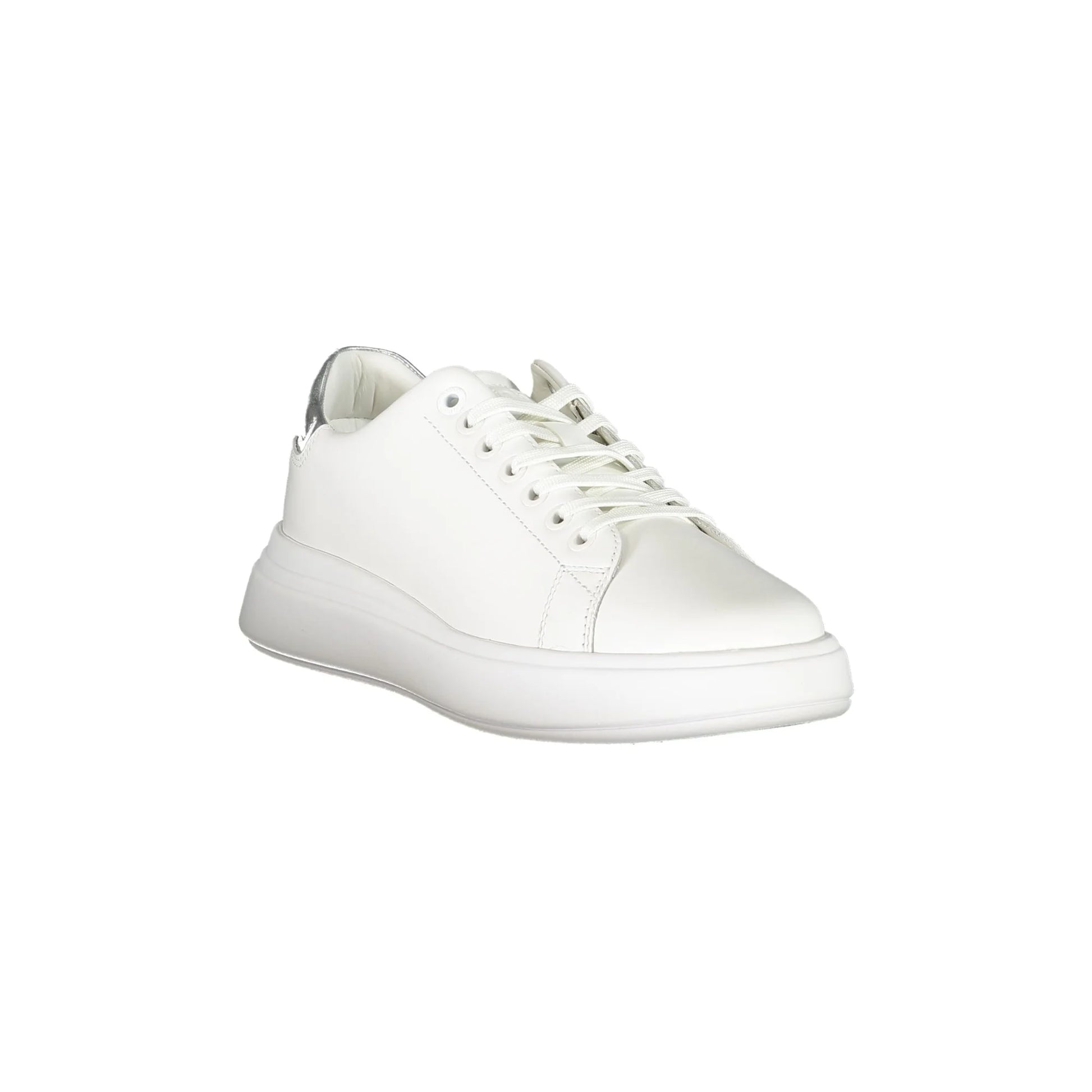 CALVIN KLEIN Scarpe Sneakers Donna Bianche con Dettagli a Contrasto bianco - vista 2