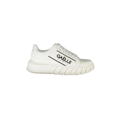 GAELLE PARIS Scarpe Sneakers Donna Bianche con Dettagli a Contrasto Bianco - foto prodotto