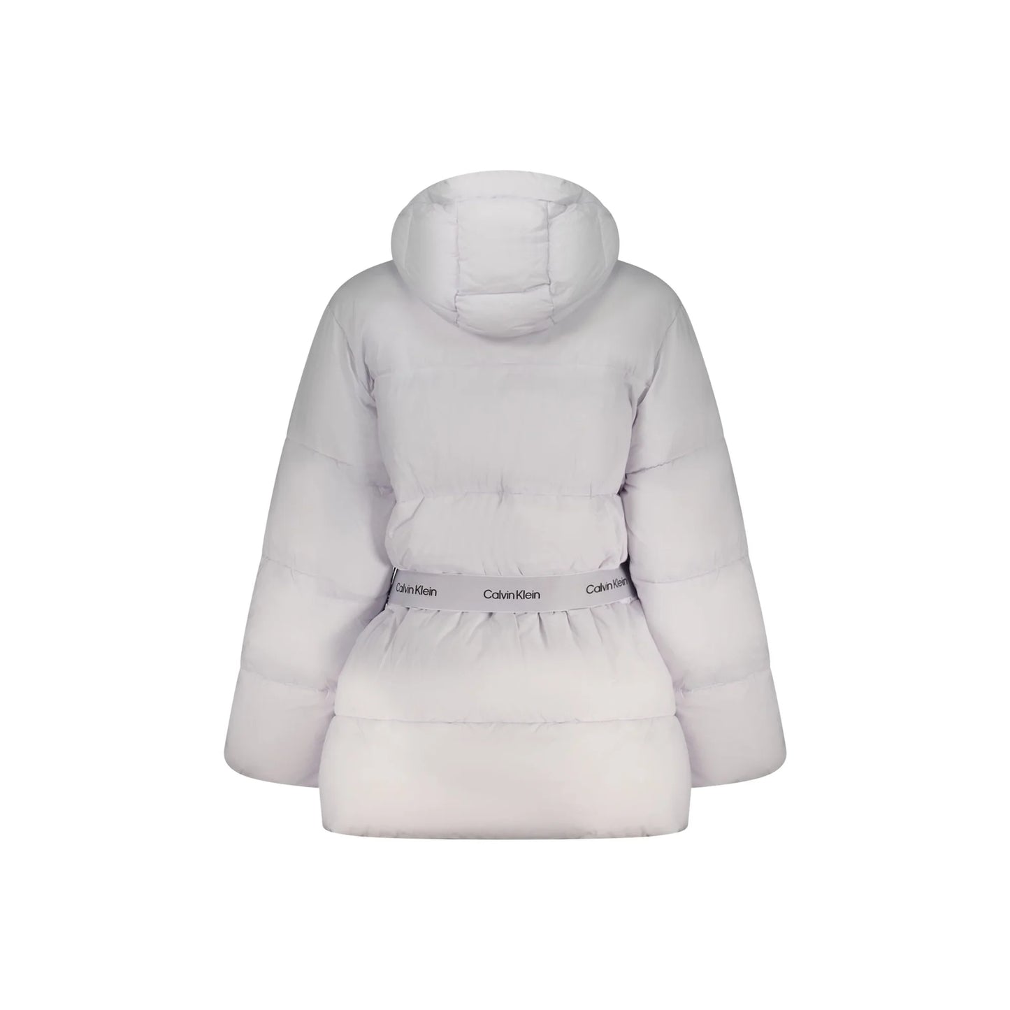 Calvin Klein Giubbotto Donna Cappuccio Zip Tasche Water Repellent Logo Giubbotti e Giacche - vista 2
