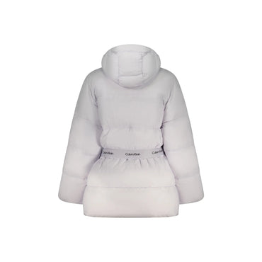 Calvin Klein Giubbotto Donna Cappuccio Zip Tasche Water Repellent Logo Giubbotti e Giacche - vista 2