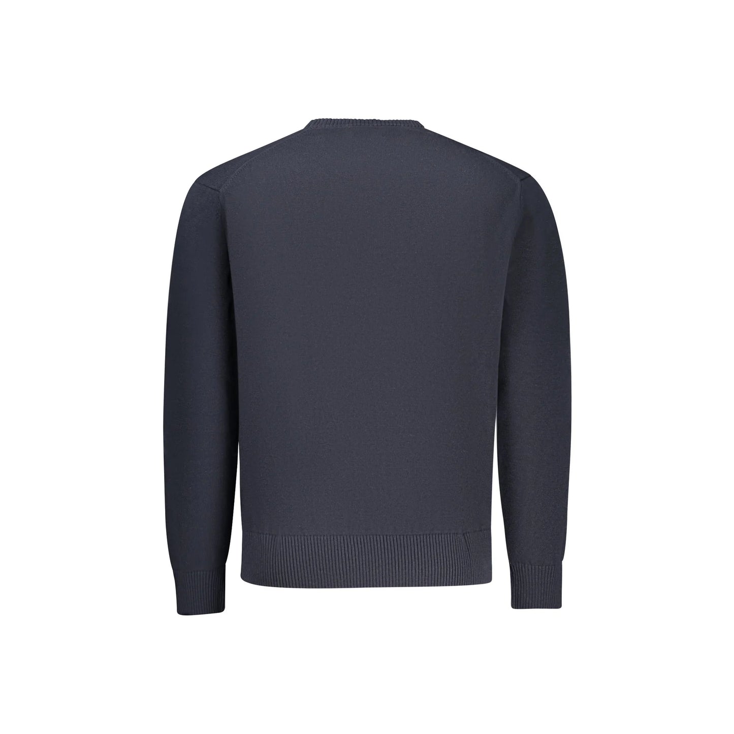 Guess Jeans Maglia Uomo Blu Girocollo Maniche Lunghe Logo Maglie - vista 2