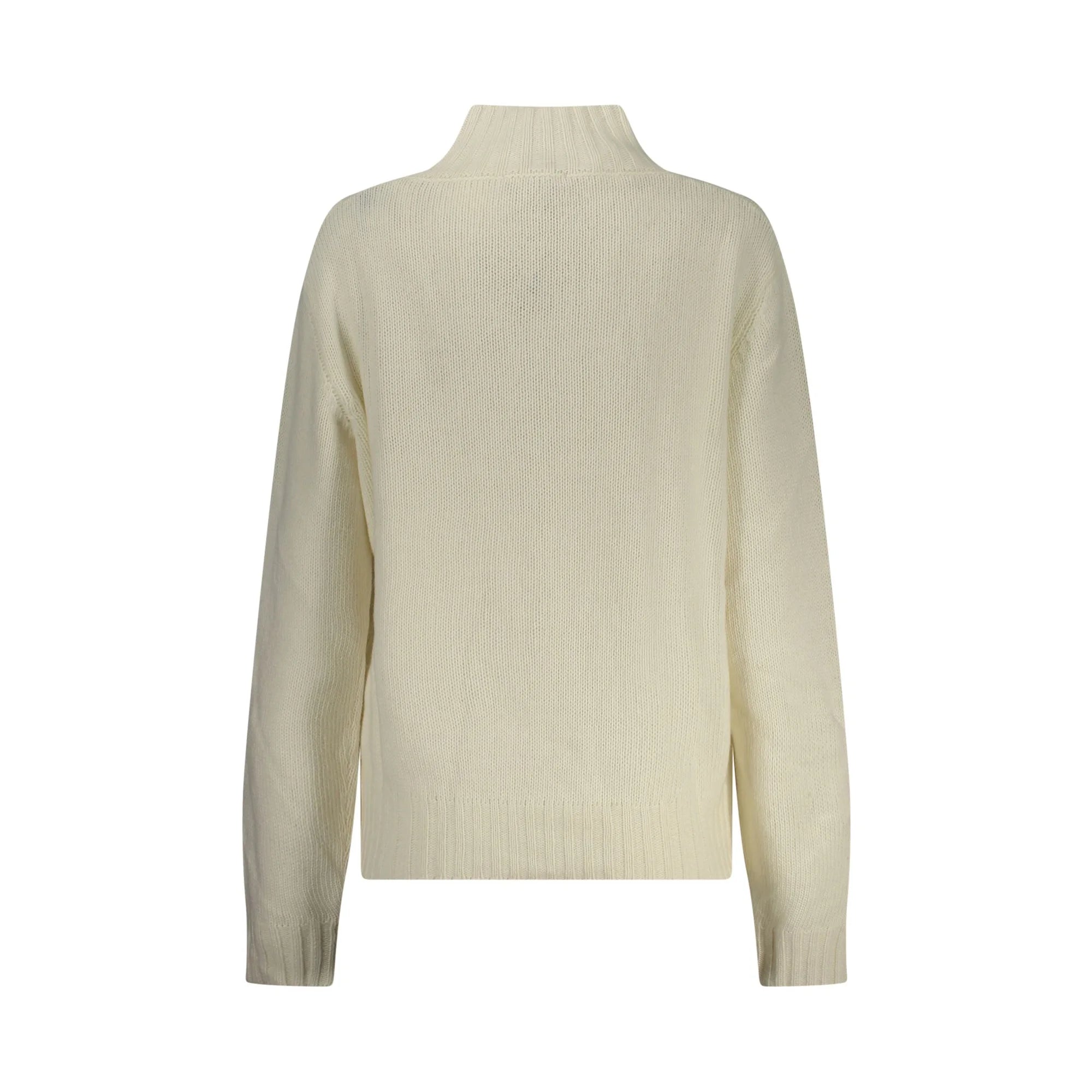 North Sails Maglione Donna Bianco Collo Alto Logo Maglie - vista 2