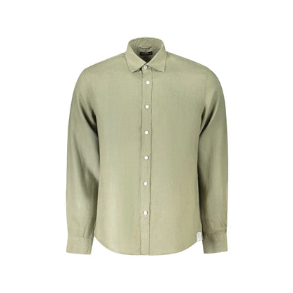 North Sails Camicia Maniche Lunghe Uomo Verde Ricamo Camicie - foto prodotto