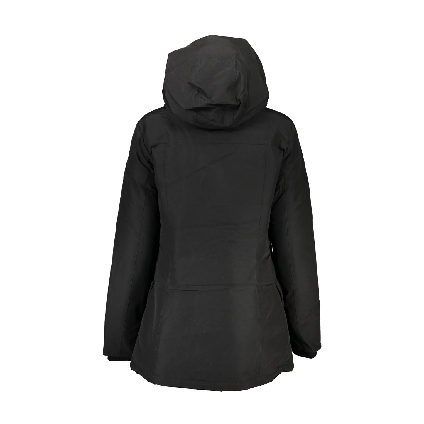 Woolrich Giubbotto Donna Nero con Cappuccio e Tasche Giubbotti e Giacche - vista 2