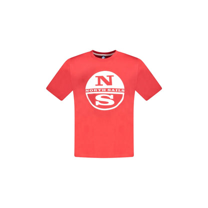 North Sails T-Shirt Maniche Corte Uomo Rossa Stampa Rosso - foto prodotto