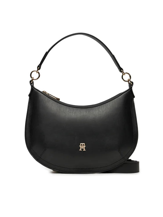 tommy hilfiger borsetta chic shoulder bag aw0aw16687 nero 8720636865331 - immagine 1
