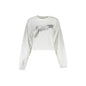Guess Jeans Felpa Maniche Lunghe Donna Bianca Stampa Logo Felpe Bianco - foto prodotto