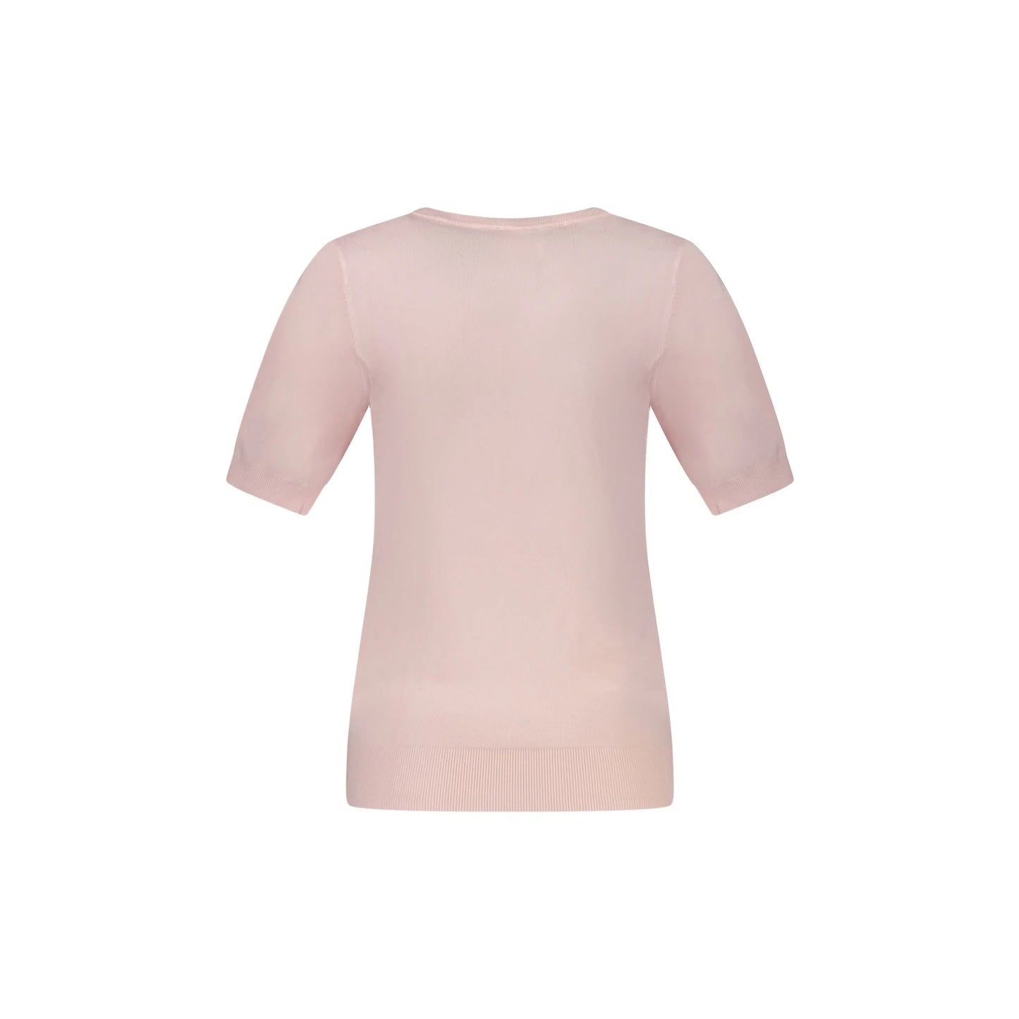 Guess Jeans Maglia Donna Rosa Applicazione Strass Maglie - vista 2