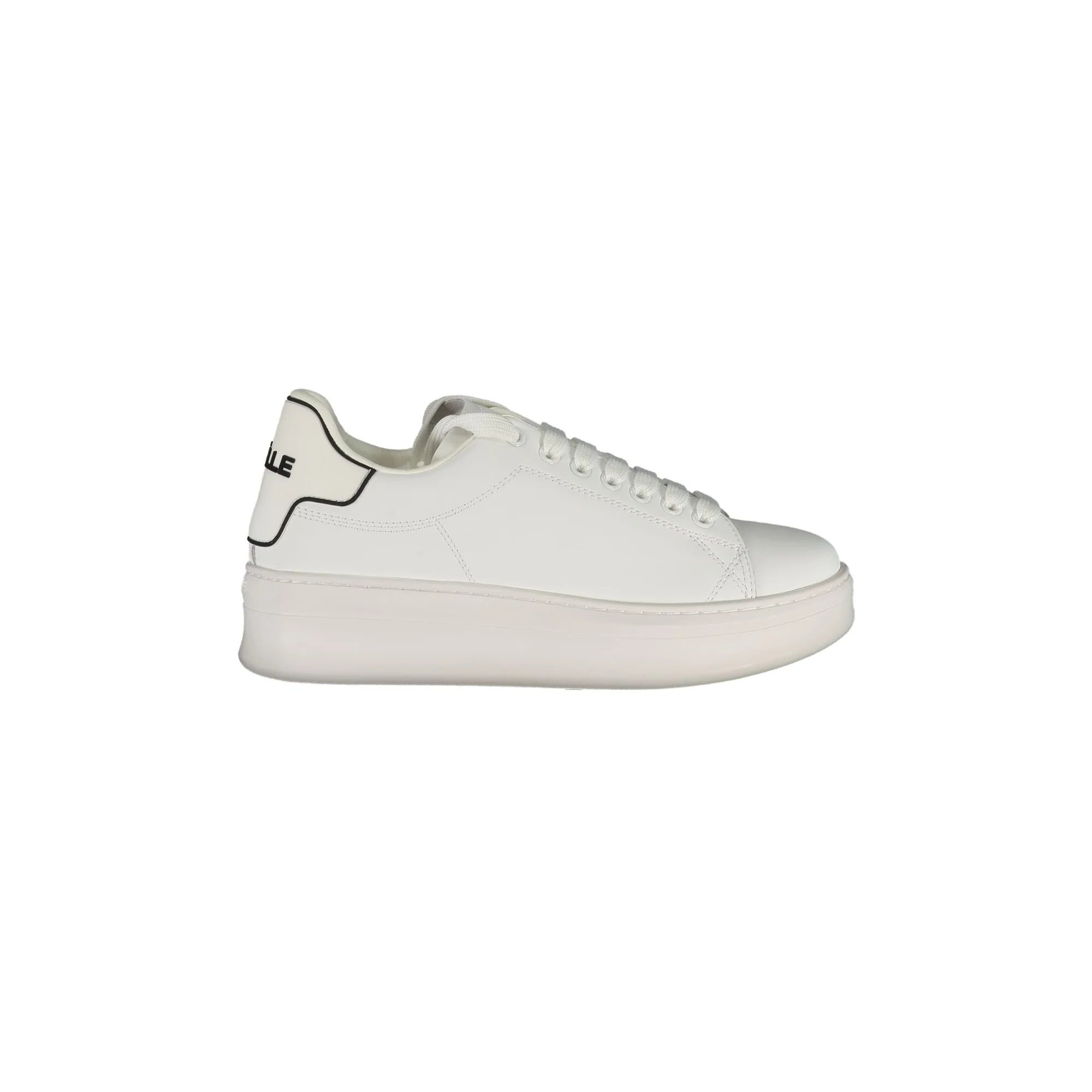GAELLE PARIS Scarpe Sneakers Donna Bianche con Doppio Laccio Logato Bianco - foto prodotto
