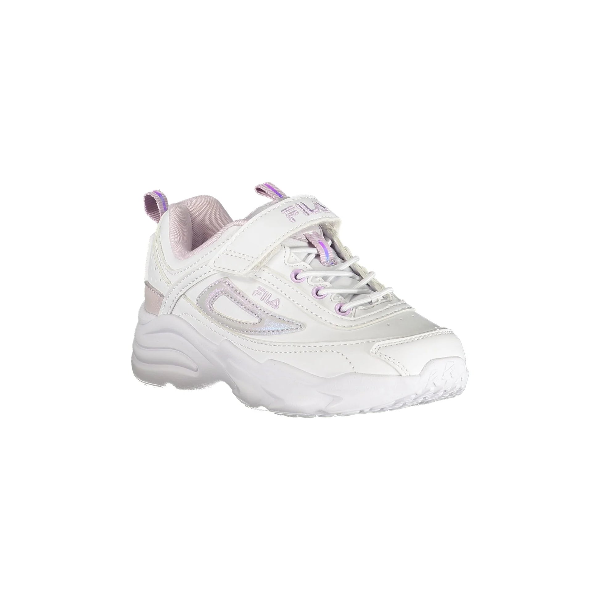 Fila Sneakers Bambina Bianche Sportive Strappo Logo unisex bianco - vista 2