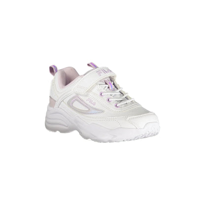 Fila Sneakers Bambina Bianche Sportive Strappo Logo unisex bianco - vista 2