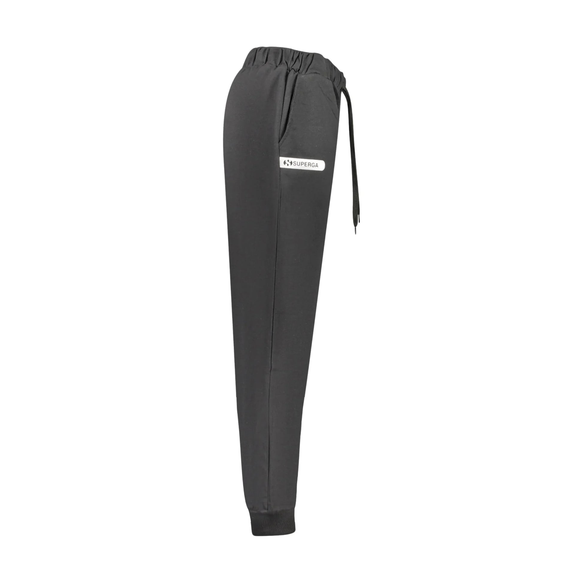Superga Pantaloni Tuta Uomo Nero Stampa Logo - vista 3