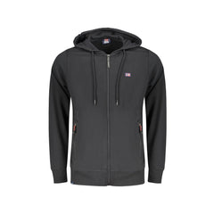 Norway 1963 Sweatshirt à Manches Longues avec Fermeture Éclair Homme Noire Logo