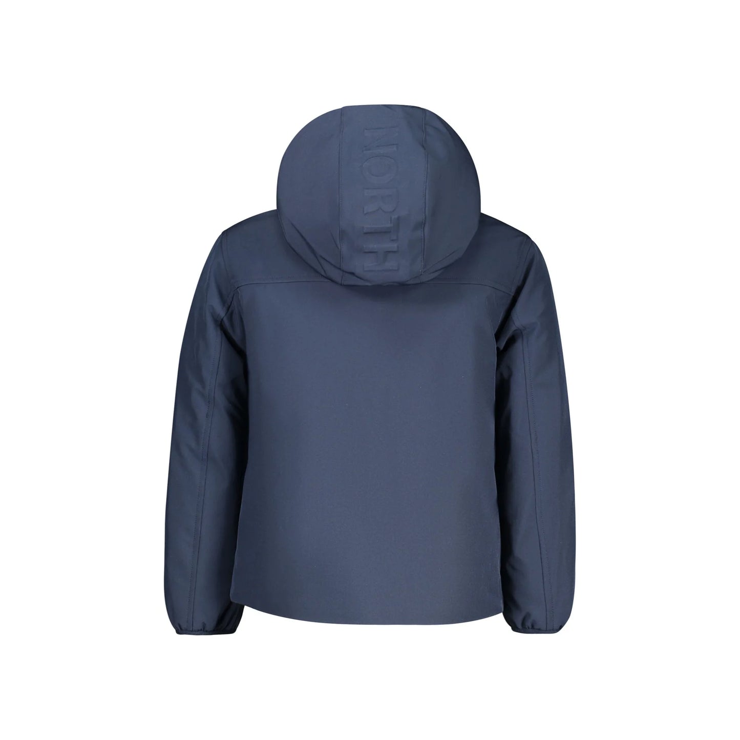 North Sails Giubbotto Bambino Blu con Cappuccio Water Resistant Logo Giubbotti e Giacche unisex - vista 2