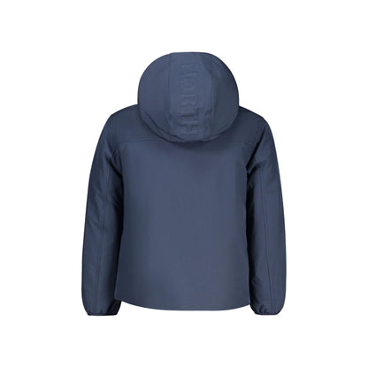 North Sails Giubbotto Bambino Blu con Cappuccio Water Resistant Logo Giubbotti e Giacche unisex - vista 2