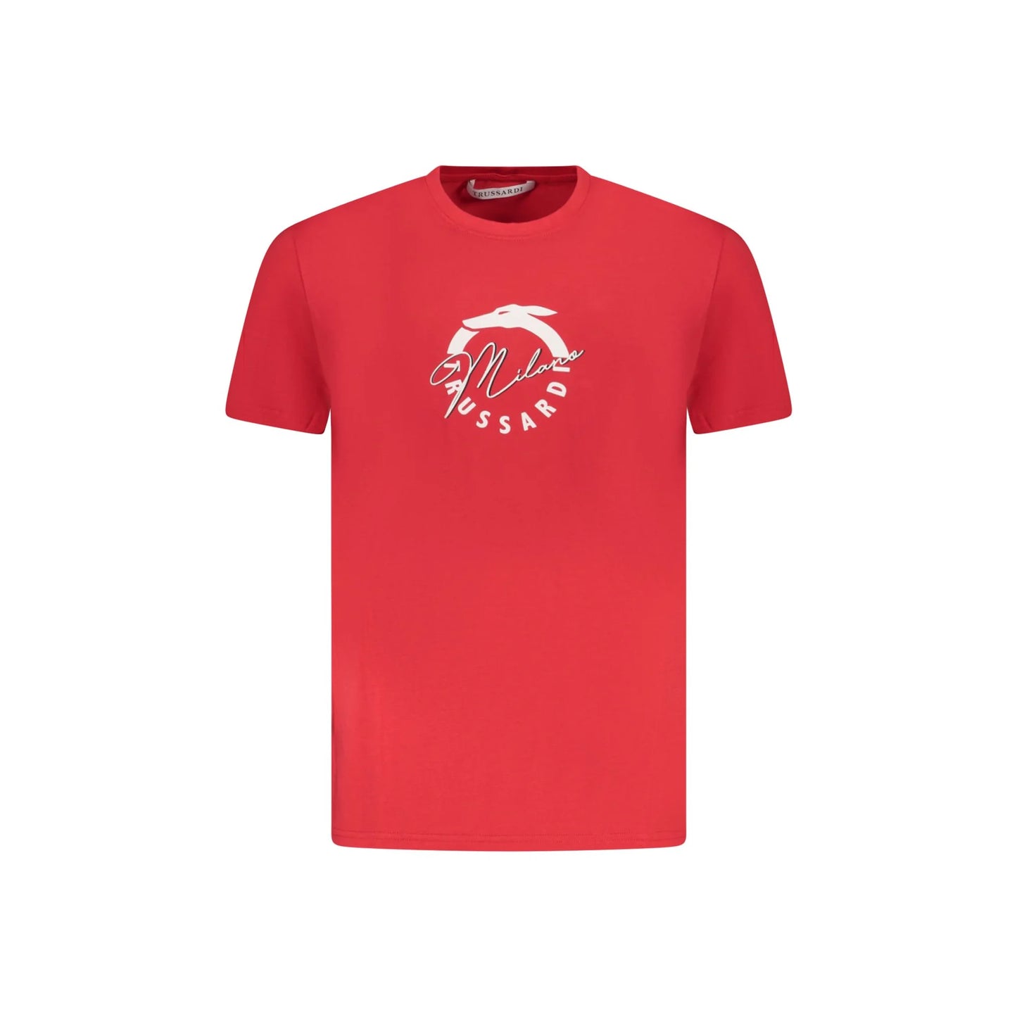 Trussardi T-Shirt Maniche Corte Uomo Rossa Stampa Logo Rosso - foto prodotto