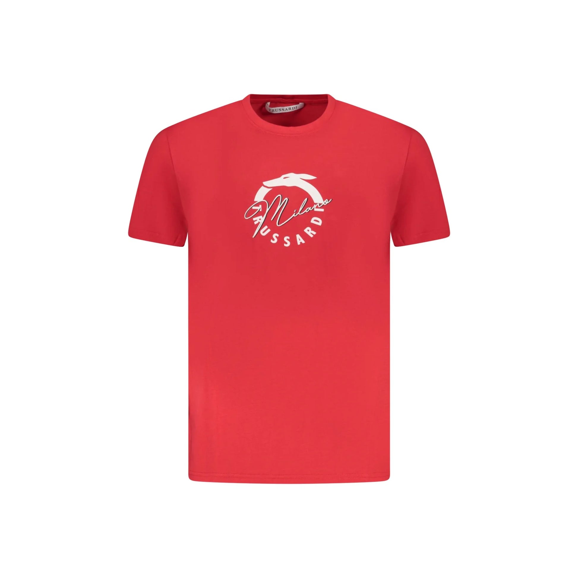 Trussardi T-Shirt Maniche Corte Uomo Rossa Stampa Logo Rosso - foto prodotto