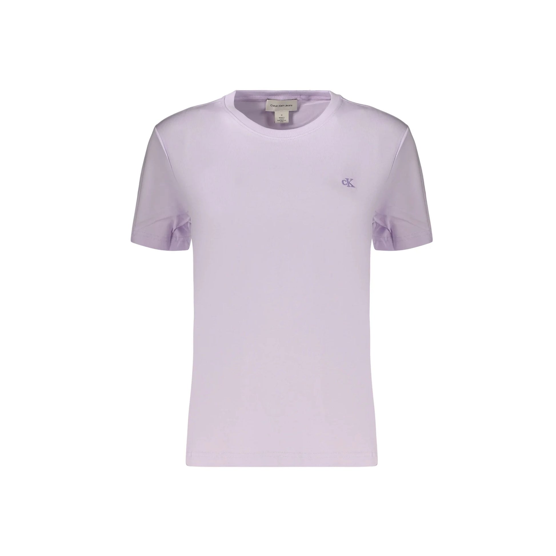 CALVIN KLEIN T-SHIRT MANICHE CORTE DONNA VIOLA