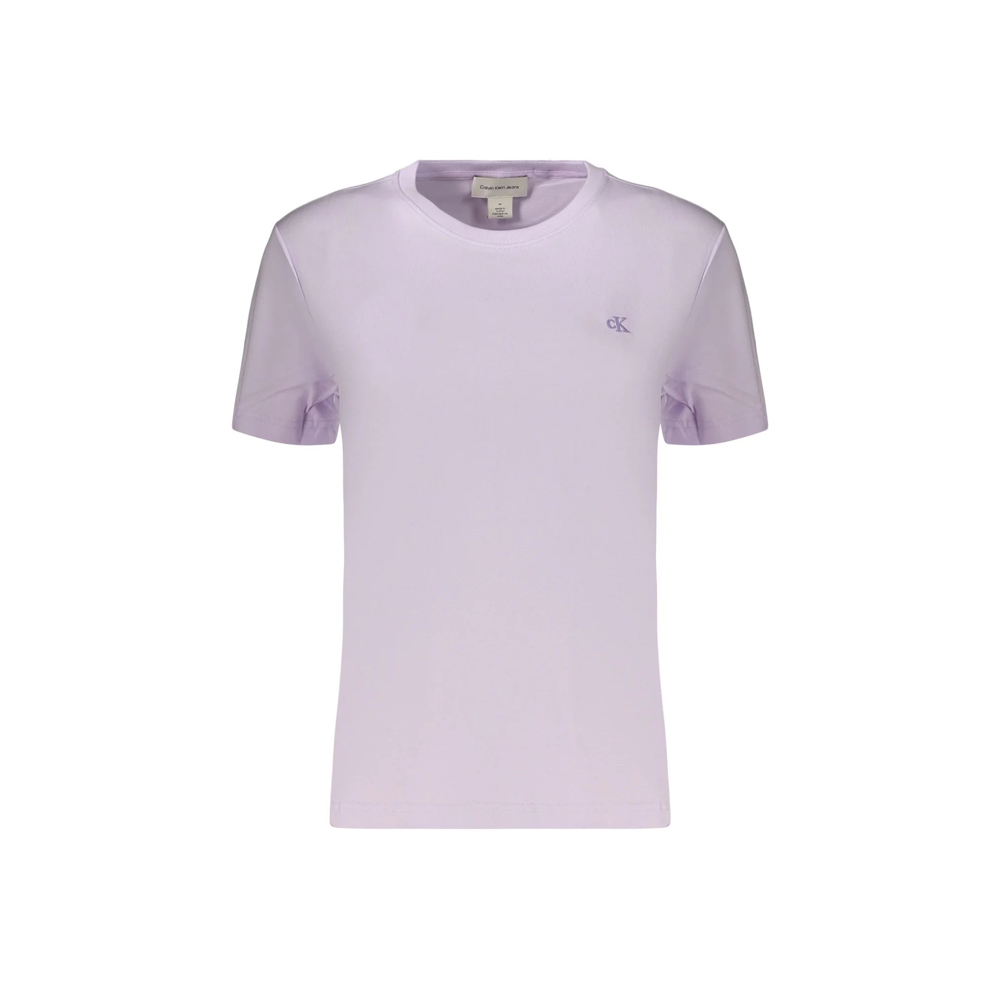 CALVIN KLEIN T-SHIRT MANICHE CORTE DONNA VIOLA