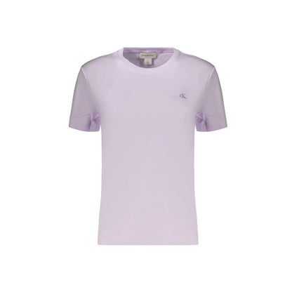 CALVIN KLEIN T-SHIRT MANICHE CORTE DONNA VIOLA