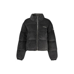 Guess Jeans Geacă cu Mâneci Lungi pentru Femei Negre cu Broderie