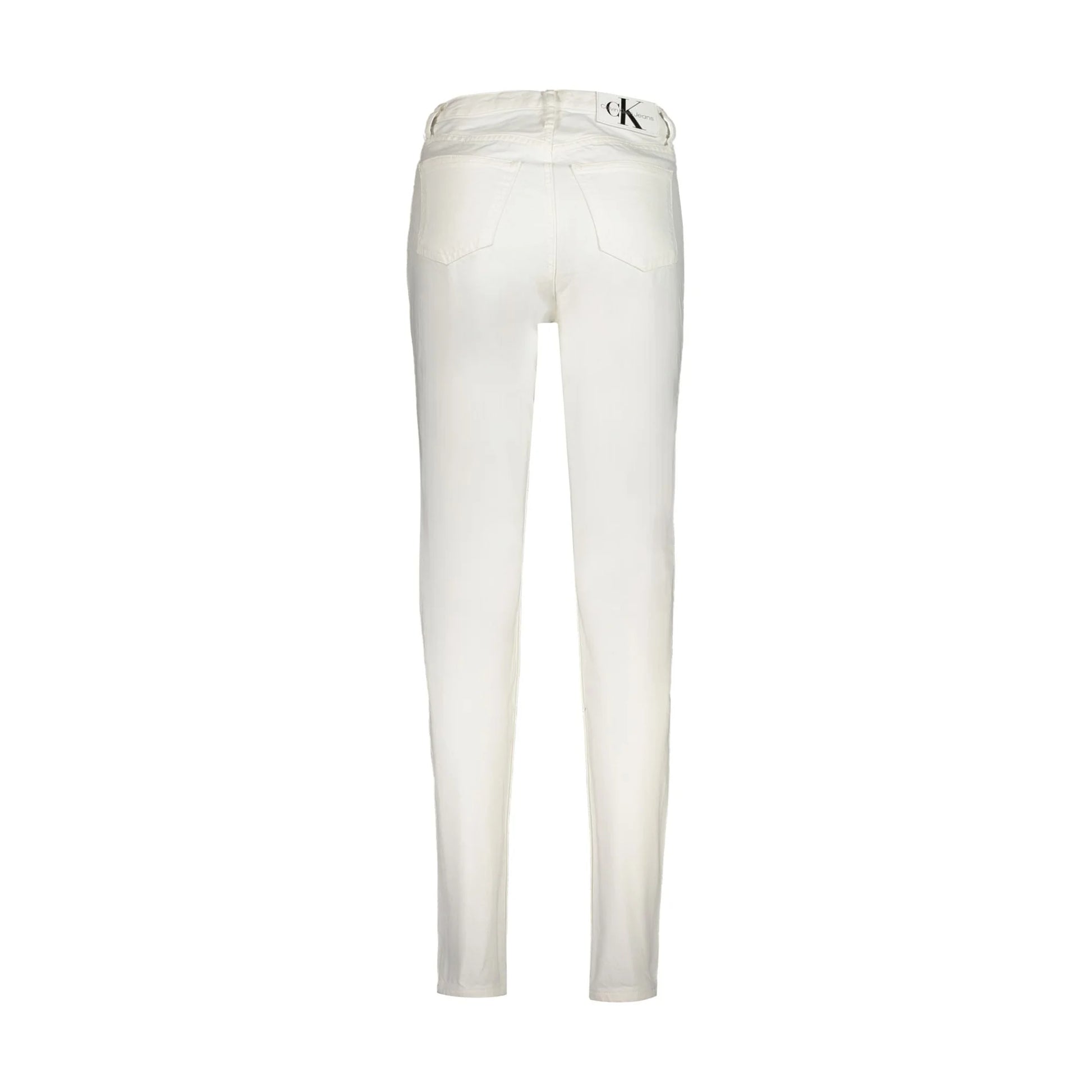 Calvin Klein Jeans Donna Bianco Logo - vista 2