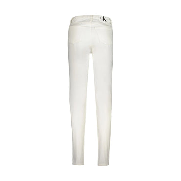 Calvin Klein Jeans Donna Bianco Logo - vista 2