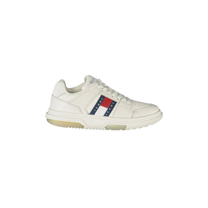 TOMMY HILFIGER Scarpe Sneakers Donna Bianche con Dettagli a Contrasto Bianco - foto prodotto
