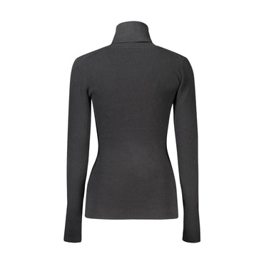 Calvin Klein Maglione Donna Nera Applicazione Logo Maglie nero - vista 2