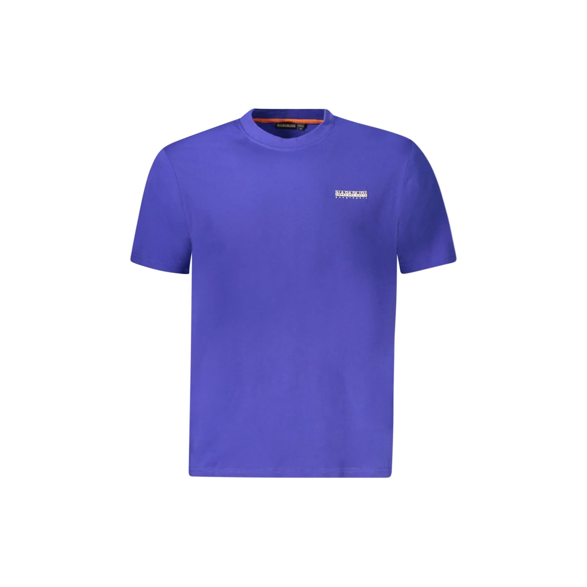 Napapijri T-Shirt Uomo Blu Maniche Corte Girocollo Stampa Logo - foto prodotto