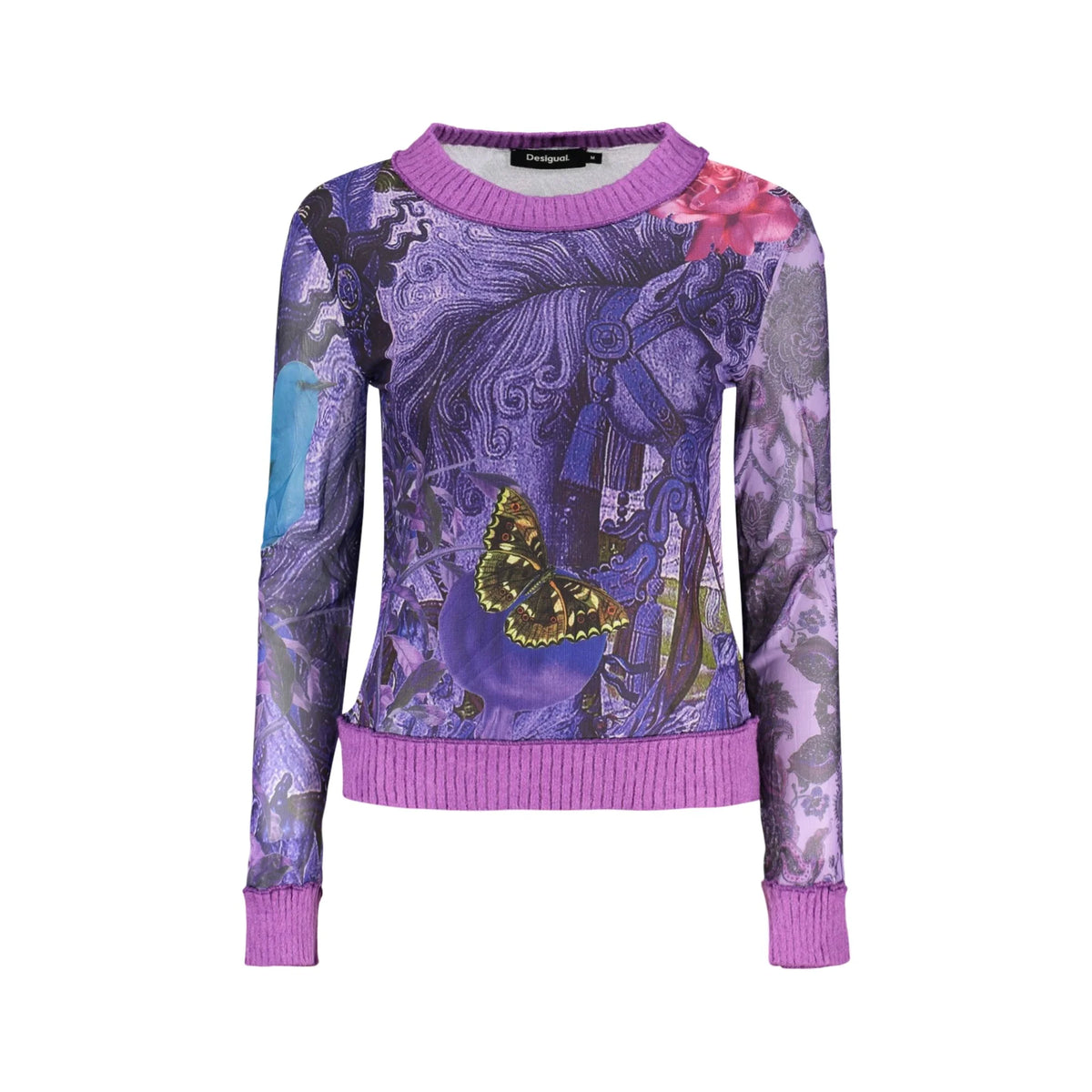 DESIGUAL MAGLIA DONNA VIOLA