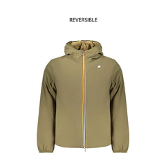 K-Way Giubbotto Maniche Lunghe Uomo Verde Reversibile con Logo