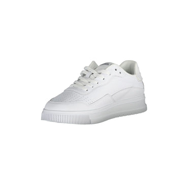 TOMMY HILFIGER Scarpe Sneakers Uomo Bianche con Ricamo e Logo bianco - vista 2