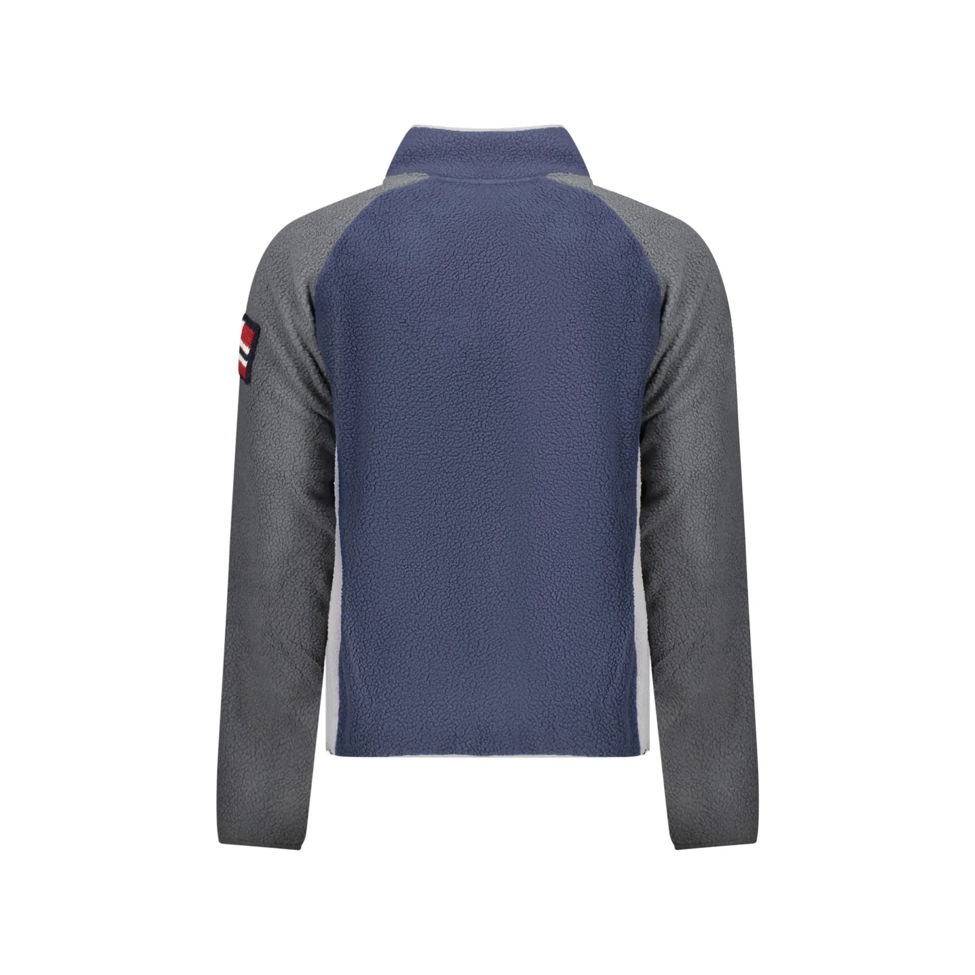 Norway 1963 Felpa Uomo Blu con Zip Pile Ricamo Logo Felpe - vista 3