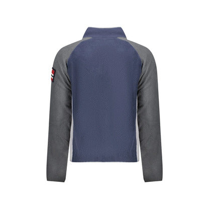 Norway 1963 Felpa Uomo Blu con Zip Pile Ricamo Logo Felpe - vista 3