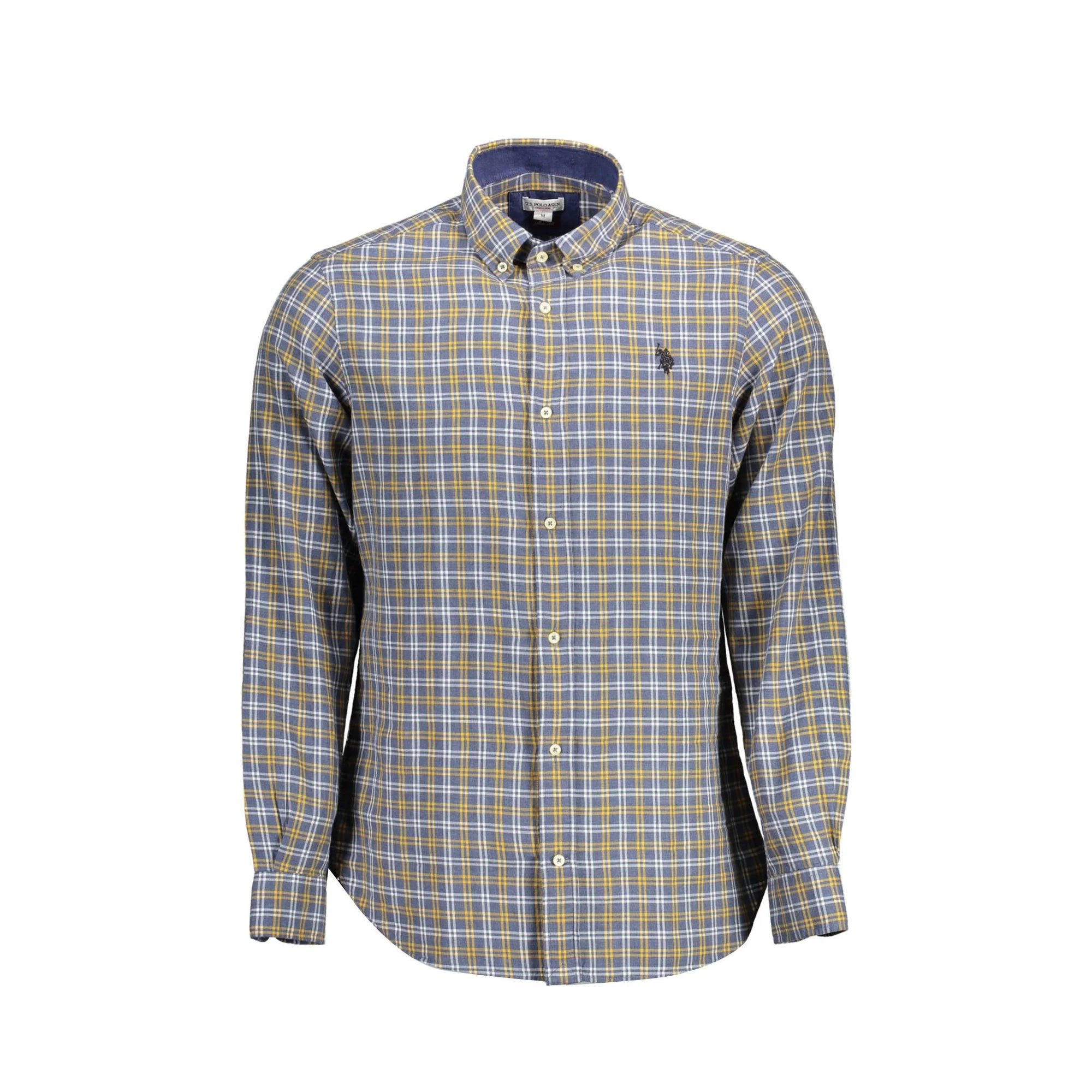U.S. POLO CAMICIA MANICHE LUNGHE UOMO BLU