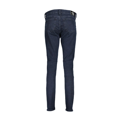 Calvin Klein Jeans Donna Blu Logo - vista 2