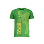 Cavalli Class T-Shirt Maniche Corte Uomo Verde Stampa - foto prodotto