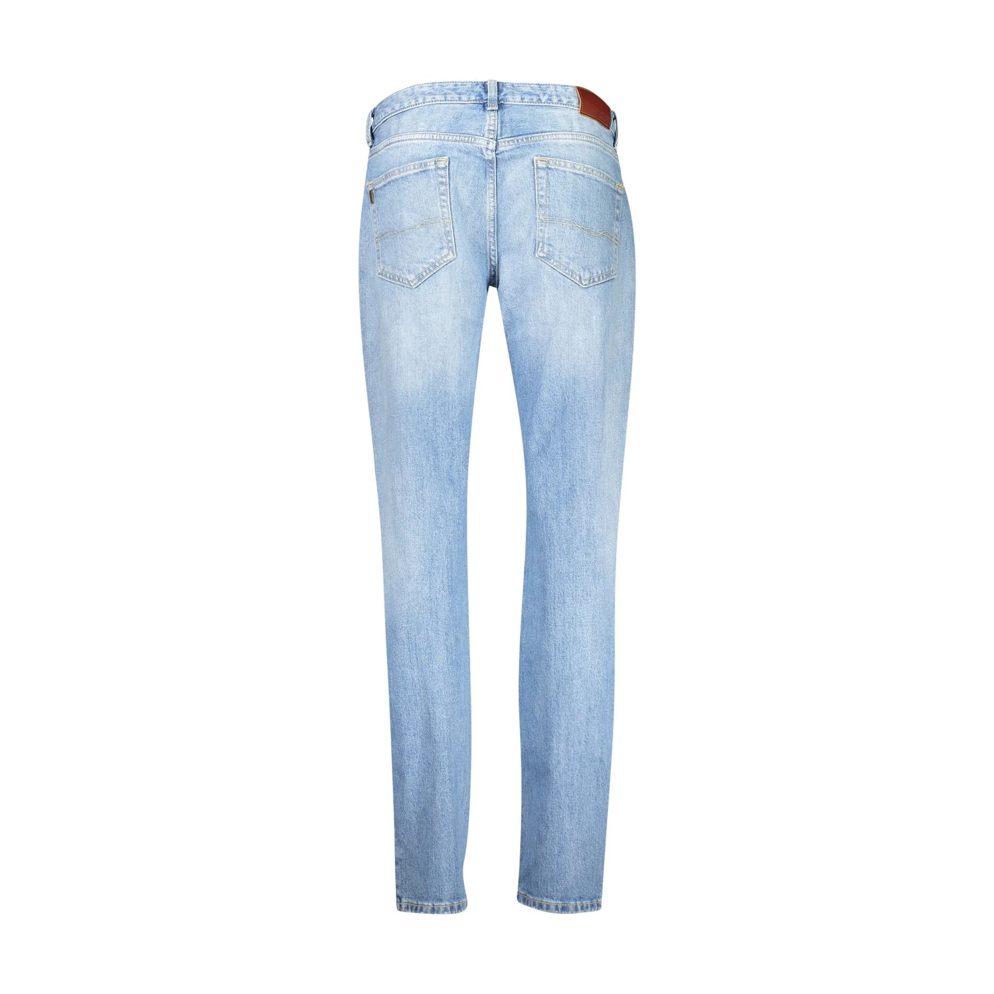 Pepe Jeans Jeans Donna Azzurri Effetto Slavato Logo - vista 2