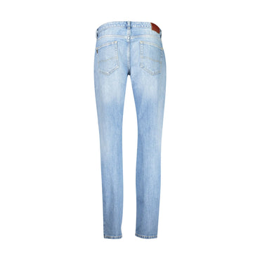 Pepe Jeans Jeans Donna Azzurri Effetto Slavato Logo - vista 2